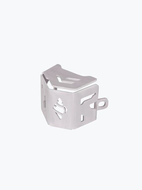 LEGUNDARY Custom casque rear brake fluid guard for Royal Enfield Himalayan 450 silver aluminium