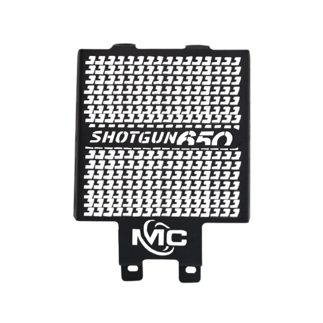 MotoCare radiator guard black Shotgun 650 front view