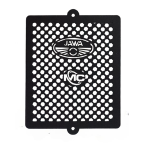 MotoCare radiator guard for Jawa 42 front mesh close-up