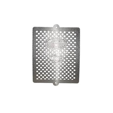 MotoCare radiator guard for Jawa 42 front mesh close-up