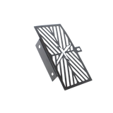 MotoCare radiator guard installed on Hero Xpulse motorcycle front protecting engine with optimized airflow and rugged styling
