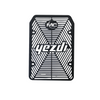 MotoCare radiator guard mesh installed on Yezdi Adventure 2024 protecting engine cooling radiator from debris and stones