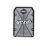MotoCare radiator guard mesh installed on Yezdi Adventure 2024 protecting engine cooling radiator from debris and stones