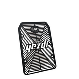 MotoCare radiator guard mesh installed on Yezdi Adventure 2024 protecting engine cooling radiator from debris and stones