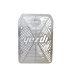 MotoCare radiator guard mesh installed on Yezdi Adventure 2024 protecting engine cooling radiator from debris and stones