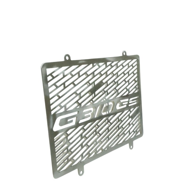 MotoCare Radiator Guard Silver BMW G 310 GS front view