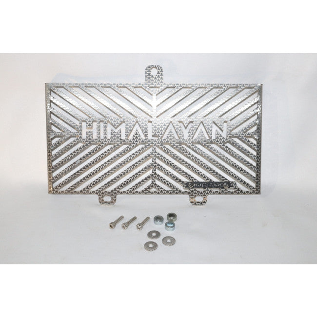 motorcycle radiator protector Himalayan 450 silver