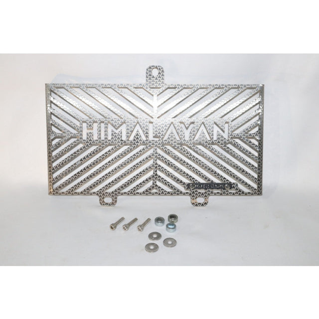 motorcycle radiator protector Himalayan 450 silver