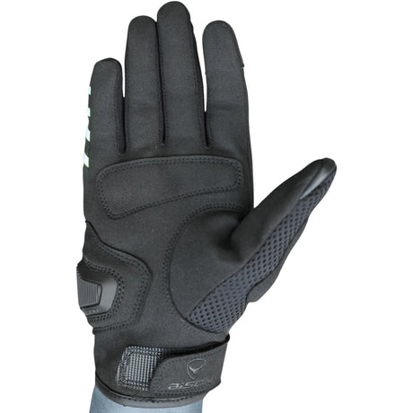 Bison ProGear Raptor motorcycle riding gloves in black and grey

