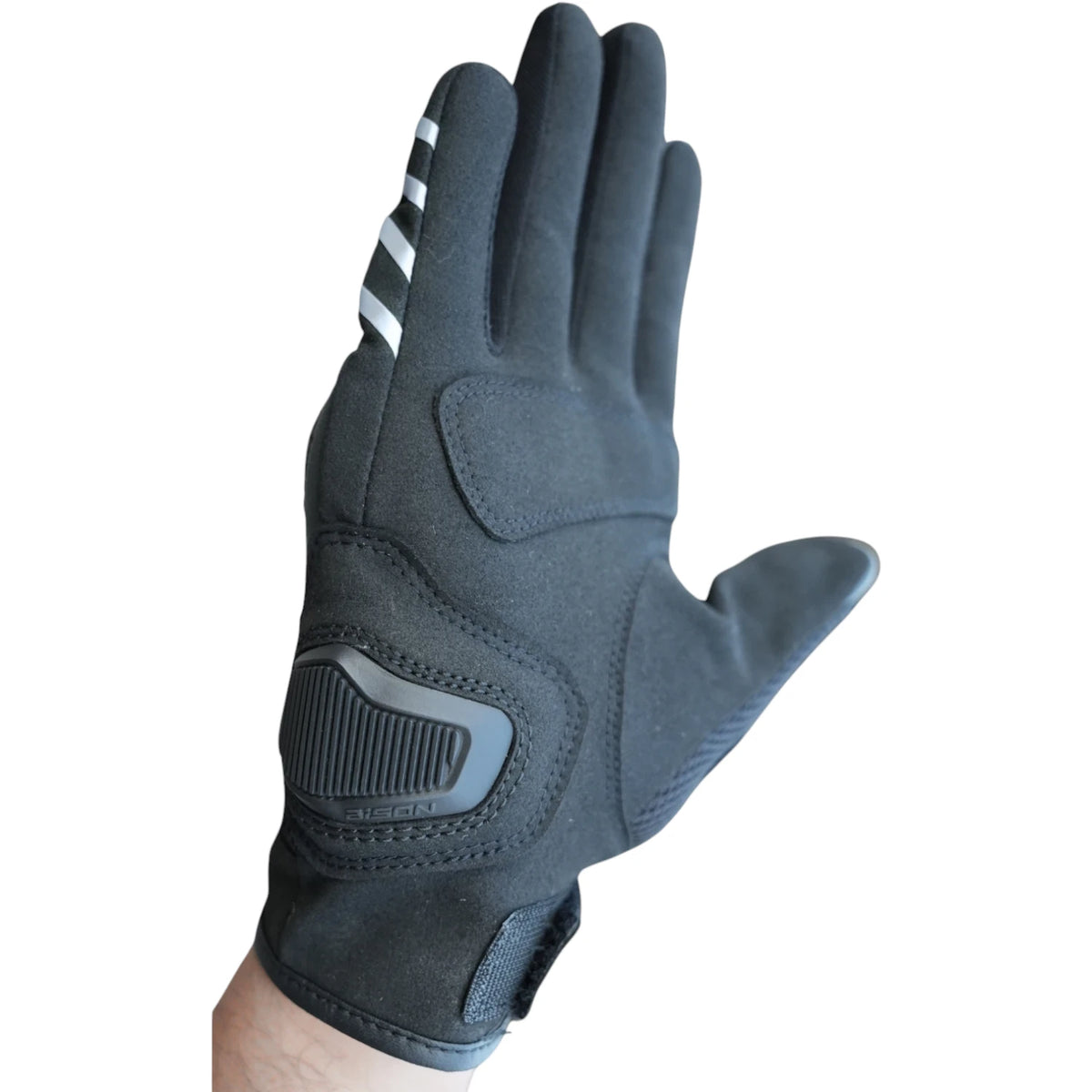 Bison ProGear Raptor motorcycle riding gloves in black and grey

