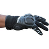 Bison ProGear Raptor motorcycle riding gloves in black and grey

