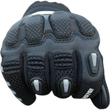 Bison ProGear Raptor motorcycle riding gloves in black and grey

