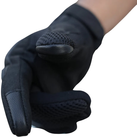 Bison ProGear Raptor motorcycle riding gloves in black and grey

