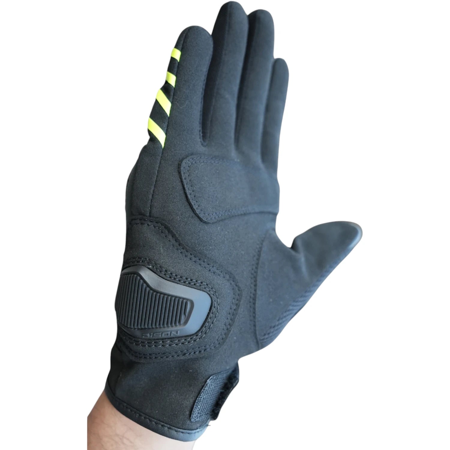 Bison ProGear Raptor black-neon motorcycle riding gloves