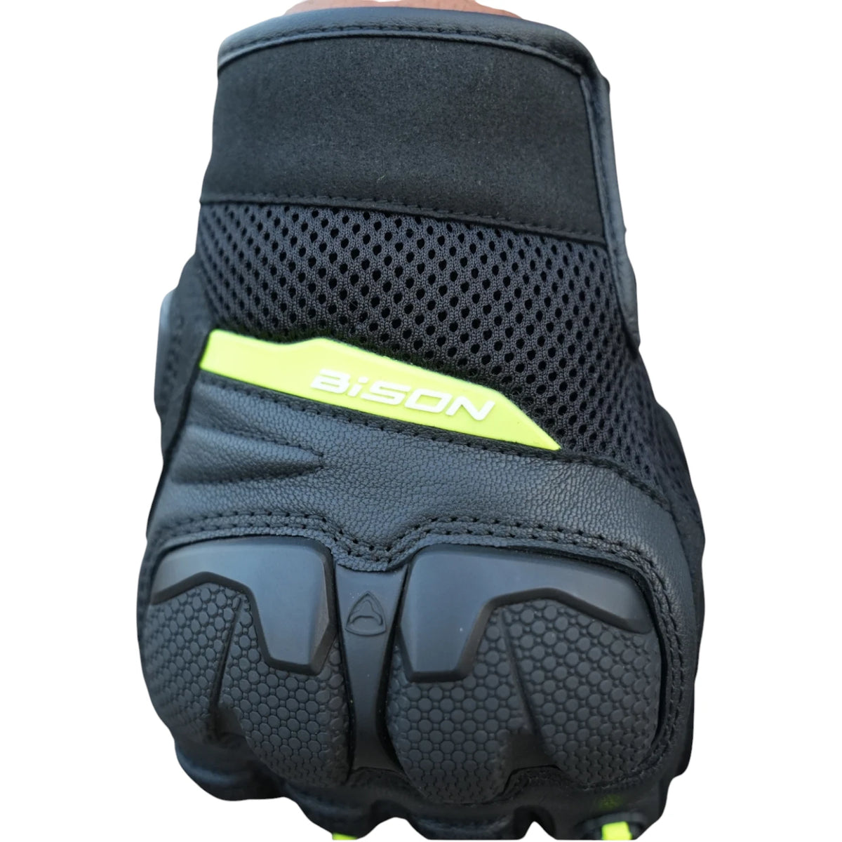 Bison ProGear Raptor black-neon motorcycle riding gloves
