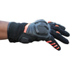 Bison ProGear Raptor motorcycle riding gloves in black and red

