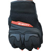 Bison ProGear Raptor motorcycle riding gloves in black and red

