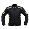 Bison ProGear Raptor V2 riding jacket black hi viz green
