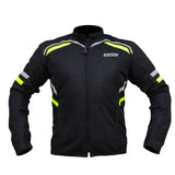 Bison ProGear Raptor V2 riding jacket black hi viz green
