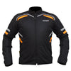 Bison ProGear Raptor V2 riding jacket black hi viz orange
