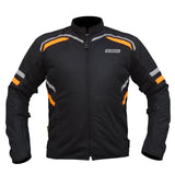 Bison ProGear Raptor V2 riding jacket black hi viz orange
