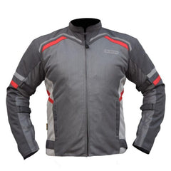 Bison ProGear Raptor V2 riding jacket grey red
