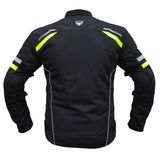 Bison ProGear Raptor V2 riding jacket black hi viz green
