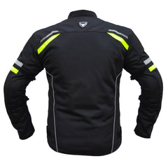 Bison ProGear Raptor V2 riding jacket black hi viz green

