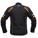 Bison ProGear Raptor V2 riding jacket black hi viz orange
