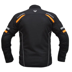 Bison ProGear Raptor V2 riding jacket black hi viz orange
