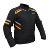 Bison ProGear Raptor V2 riding jacket black hi viz orange
