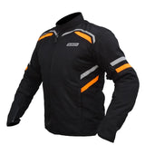 Bison ProGear Raptor V2 riding jacket black hi viz orange
