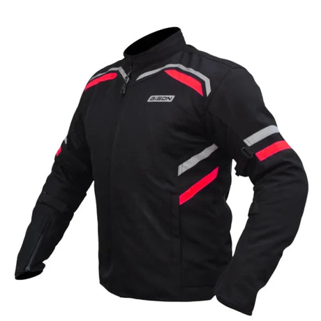 Bison ProGear Raptor V2 riding jacket black red
