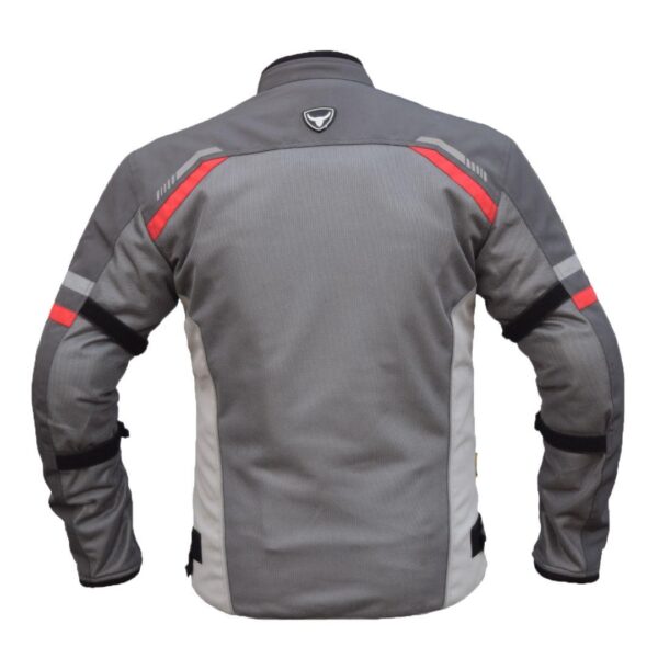 Bison ProGear Raptor V2 riding jacket grey red

