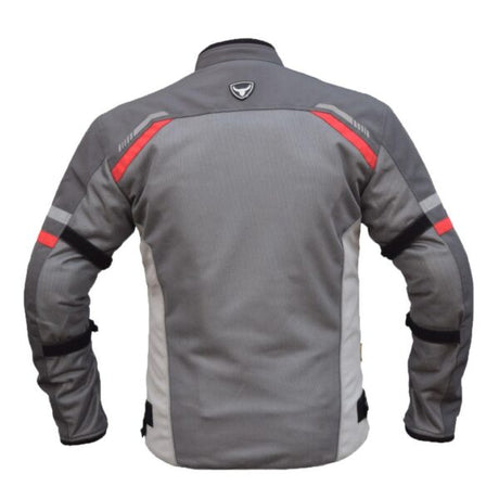 Bison ProGear Raptor V2 riding jacket grey red
