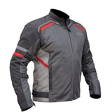 Bison ProGear Raptor V2 riding jacket grey red
