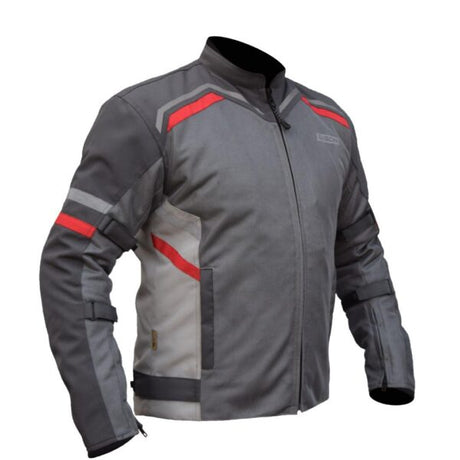 Bison ProGear Raptor V2 riding jacket grey red
