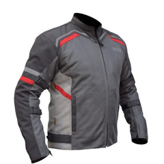 Bison ProGear Raptor V2 riding jacket grey red
