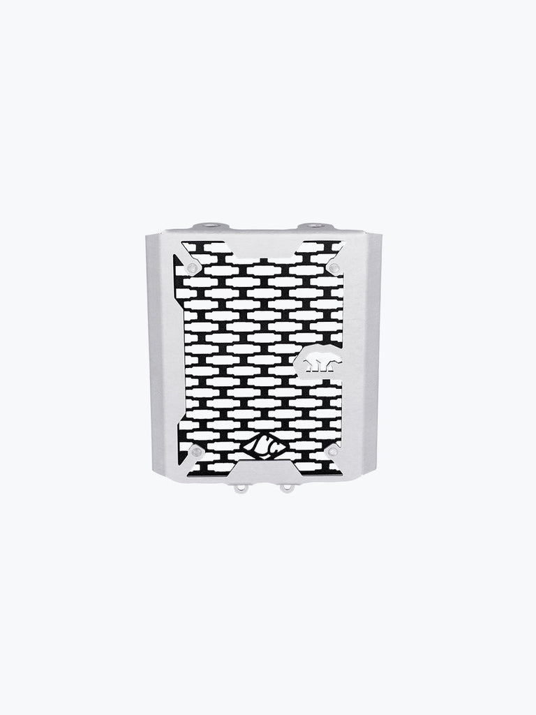 LEGUNDARY Arctos aluminium radiator grill Royal Enfield Bear 650 silver lightweight radiator guard