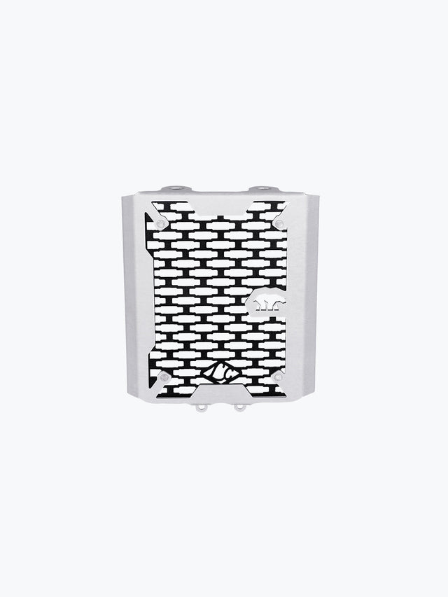 LEGUNDARY Arctos aluminium radiator grill Royal Enfield Bear 650 silver lightweight radiator guard