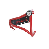Yezdi Scrambler red crash guard with dual sliders