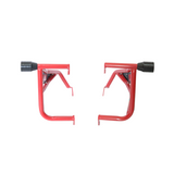 Yezdi Scrambler red crash guard with dual sliders