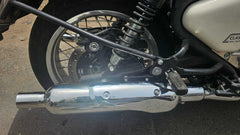 KP Racing Replica Exhaust SS304 Stainless Steel for Royal Enfield Classic 650 with DB Killer Heat Resistant Wool Polished Performance Silencer