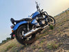 KP Racing Replica SS Exhaust for Royal Enfield Super Meteor 650 SS304 Stainless Steel with Ceramic Fibre Wool Polished Finish Stock Fitment Silencer