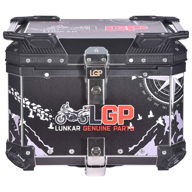 LGP 45L motorcycle top box with logo