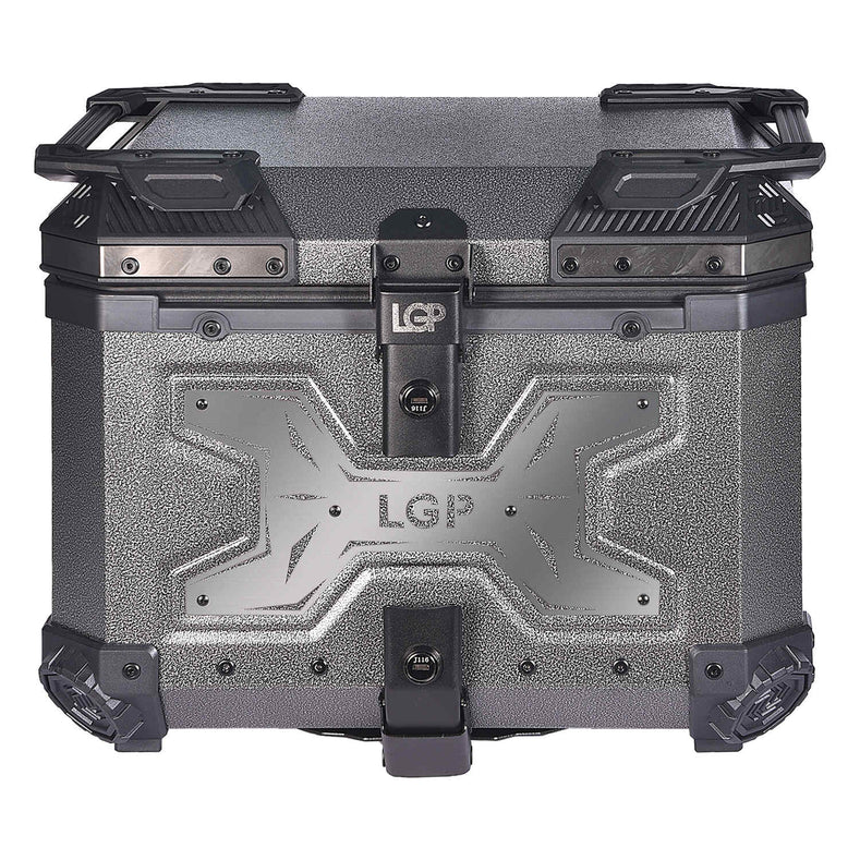 LGP 45L gray wrinkle motorcycle top box