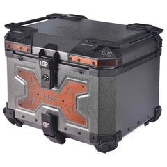 LGP 45L gray wrinkle copper motorcycle top box