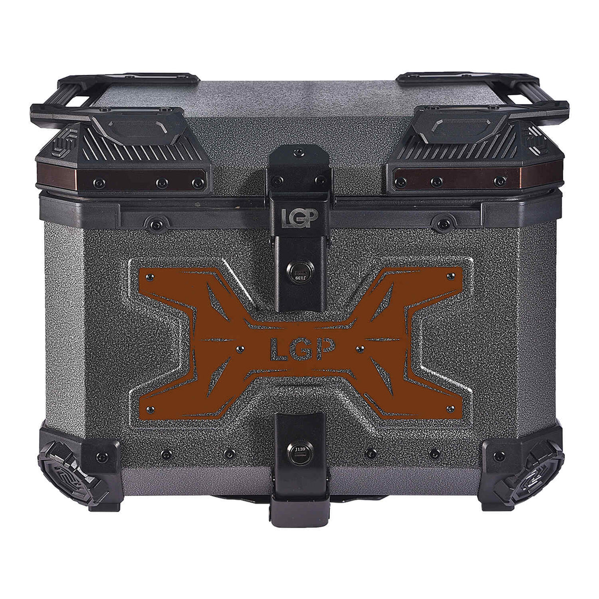 LGP 45L gray wrinkle copper motorcycle top box