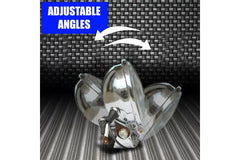 RETRO FOG LIGHTS 3.5 INCH (CHROME EDITION) FOR ROYAL ENFIELD MOTORCYCLES