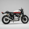 Barrel Atom 2.0 mirror polished stainless steel exhaust for Royal Enfield Interceptor 650 and Continental GT 650